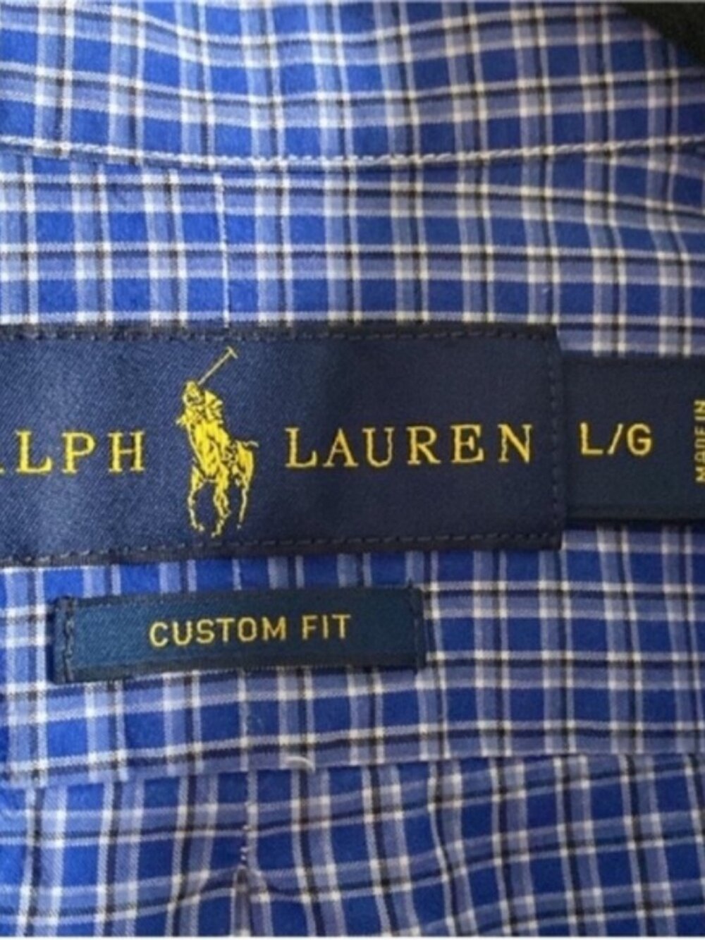 Polo Ralph Lauren Men's Long Sleeve Dress Button Down Shirt Blue size Large - Picture 14 of 14